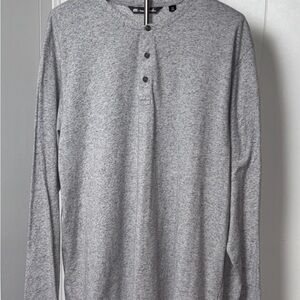 Travis Mathew Heather Gray Long Sleeve polo size XXL